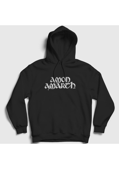 Presmono Unisex Amon Amarth Kapüşonlu Sweatshirt Siyah