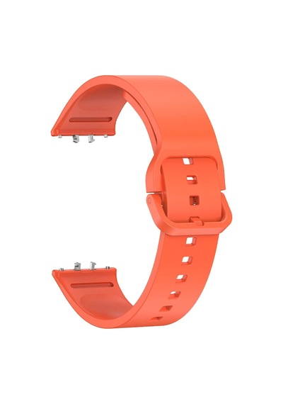 Forzacase Samsung Galaxy Fit 3 Uyumlu Tokalı Silikon Kordon Kayış - Fc440 Turuncu