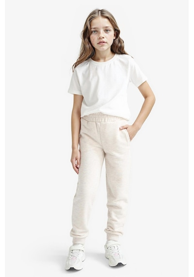 Defacto Kız Çocuk Standart Fit Basic Düz Beli Lastikli Jogger Eşofman Altı Y1226a625aubg667 Bej