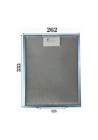 Kügerr İle Uyumlu Davlumbaz 26,2x33,5 Cm Arka Ara 12,5 Cm Aspiratör Filtresi
