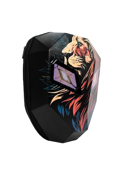 Missidea Lion King Led Ekranlı Büyük Boy Motorcu Sırt Çantası Siyah