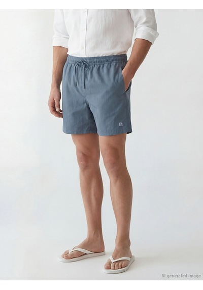 Lcw Swımwear Gri Kısa Boy Erkek Yüzme Şort
