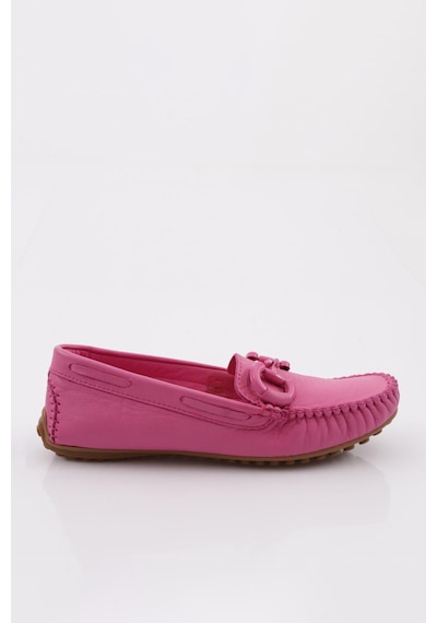 Dgn K105 Kadin Aksesuarli Loafer Ayakkabi K105-1774-R0507 Fuşya