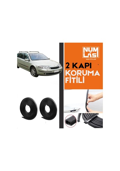 Renault Laguna 2 Station Wagon İki Kapı Koruma Fitili Siyah Renk Numlas-a Kalite-nm2946