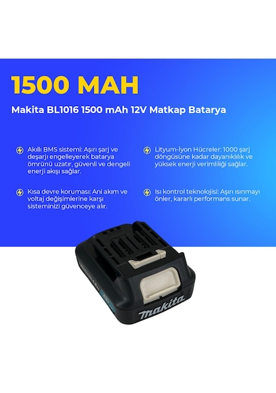 Makita Bl1016 1500 Mah 12v Matkap Batarya