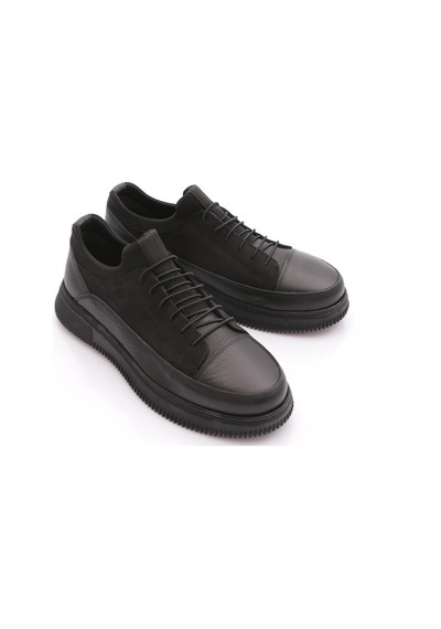 Dgn 1502 Erkek Bağcikli Sneakers Ayakkabi Siyah