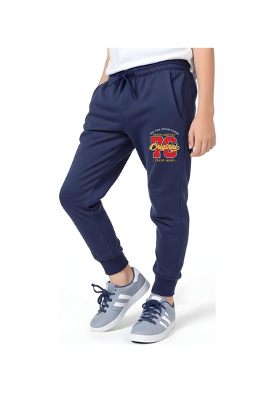 Panios Kids Original 76 Baskılı Erkek Çocuk Jogger Eşofman Altı Lacivert