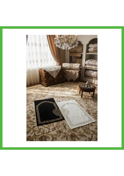 Vaveni Kalpli Eşli Çift / Gelin Damat Bohçası Çeyizlik Seccade Eko 2li Arz