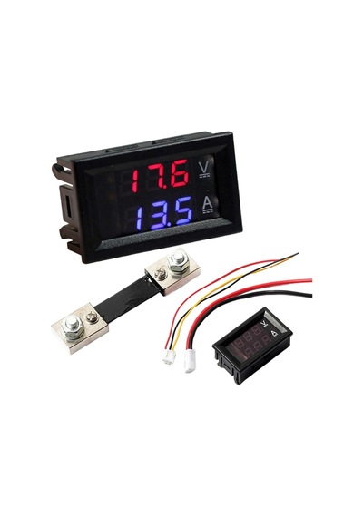 10a-led Dijital Voltmetre Ampermetre Us Dc 100 V 10/50/100a Voltmetre Ampermetre Led Çift Dijital Volt Amp Metre Ölçer