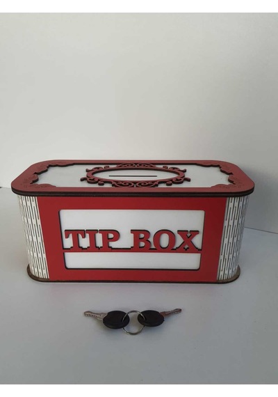 Karakoç Eğitim Araçları Tip Box Bahşiş Tip Kutusu Ahşap Kumbara Anahtarlı Kilitli Bahşiş Için Kutu