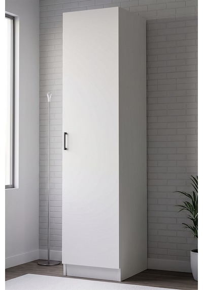 Virella Gardrop Askılı Elbise Dolabı Raflı Elbise Dolabı Beyaz
