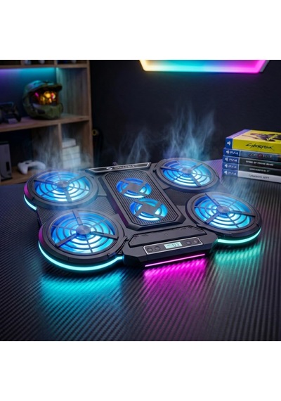 Gameagle 6 Fanlı Rgb Notebook Soğutucu, 9-17 İnç Laptop Uyumlu, 7