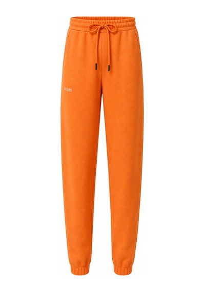 Beord Turuncu %100 Pamuk Cepli Eşofman Altı Sweatpant