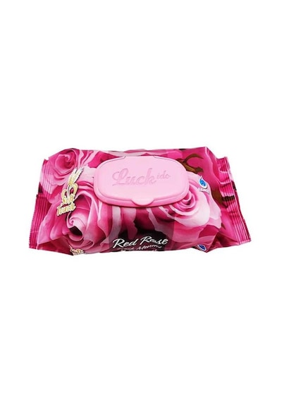 Red Rose Islak Havlu Mendil 90 Adet Kapaklı Gül Kokulu 9 Paket