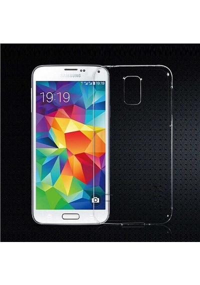 Zore Galaxy Uyumlu S5 İ9600 Kılıf Süper Silikon Kapak - Renksiz Renksiz