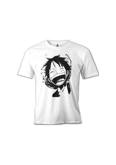 One Piece - Luffy Laugh Beyaz Erkek Tshirt