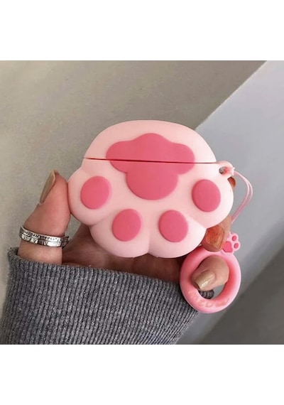 Microsonic Apple Uyumlu AirPods 4.nesil / Anc Kılıf Cartoon Figürlü Silikon Crtn-fgr-pti-pmb Pembe - Koyu Pembe