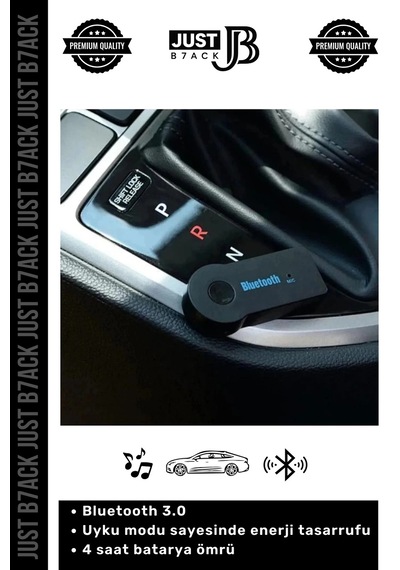 Bluetoothaux 4 Saat Bataryalı Uyku Mod Usb Şarjlı Bluetooth 3.0 Aux Müzik Alıcısı Telefon Araç Kiti