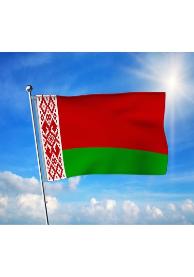 Belarus - Beyaz Rusya Bayrağı Premium Raşel Kumaş 100x150 Cm Diğer