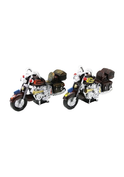 Motorsiklet Vintage Dekoratif Biblo - Kumbara Renkli 25cm Reçine 5468