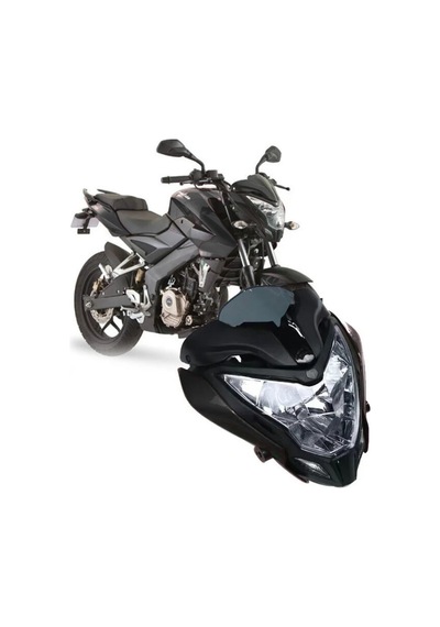 Bajaj Pulsar Ns150 Ns200 Ön Far Grenajlı Led Ve Siperlik Camlı Tam Uyumlu Premium Kalite 1 ADET