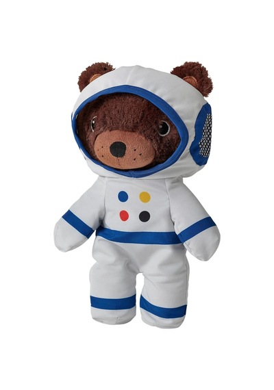 Ikea Aftonsparv Peluş Oyuncak 28 Cm Beyaz - Kahverengi - Mavi