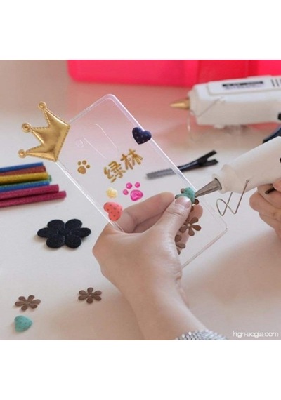 Mühür Mumu Simli Çubuk Sıcak Tutkal 7Mm X 10Cm 12 Li Pembe Renk