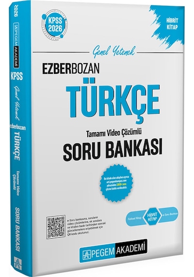 Pegem 2026 Kpss Ezberbozan Türkçe Tamamı Video Çözümlü Soru Banka