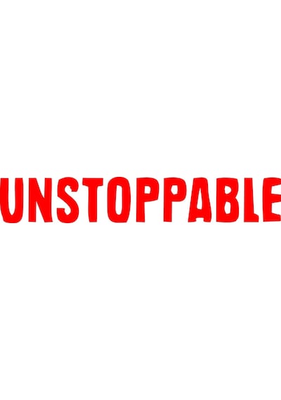 Unstoppable Araba Sticker 17x17 Cm Kırmızı