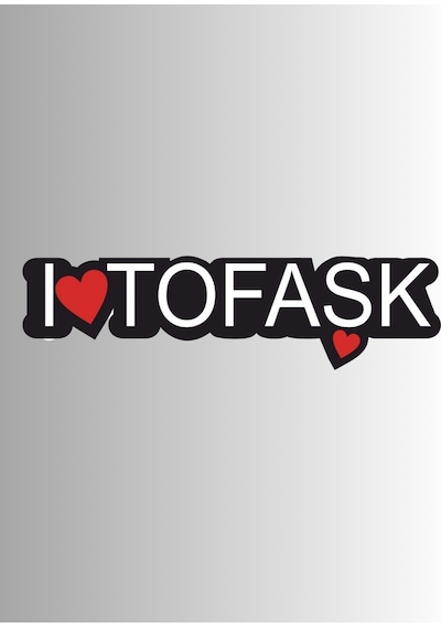 Tofaşk Yazı Sticker Etiket 30cm
