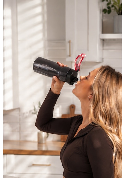 Porsima 911037-2 Bpa Free Motivasyon Sporcu Su Matarası Suluk 0,7lt Su Şişesi Fuşya