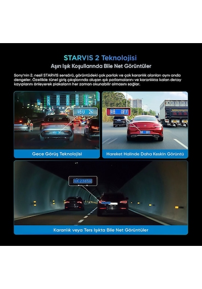 Sjcam M60 4k Hdr Sony Starvis 2 Sensörlü Wi-fi Gps'li Araç Kamerası