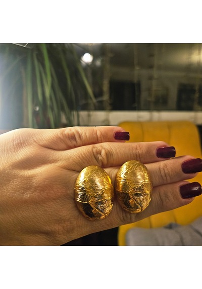 Slowshe 14 K Gold Kaplama Vintage Küpe altın