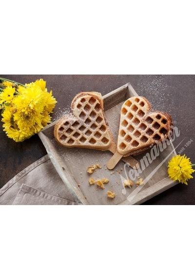Glanz Neumarker Çubukta Kalp Waffle Plakası
