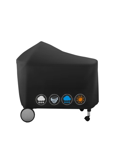 Weber 7152 Performer Deluxe 22 İnç Kömür Izgaraları İçin Izgara Örtüsü, Su Geçirmez Solmaya Dayanıklı Barbek
