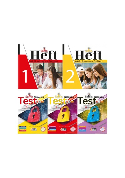 Çıpa Almanca A1 Seviye Selfie Test + Akıllı Defter Seti Toplam 5
