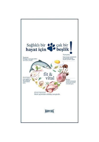 Happy Dog Fit Vital Mini Küçük Irk Yetişkin Köpek Maması 4 KG