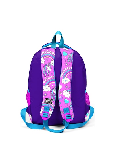 Coral High Kids Mor Açık Pembe Unicorn Desenli 3'lü Okul Çanta Seti Set0123404