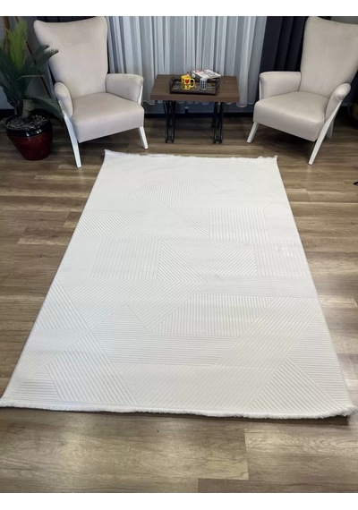 İpek Halı Sardes 6479 A Krem Gri Modern Salon Halısı
