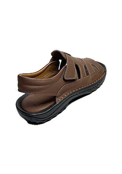 Daytex 5013 Hakiki Deri Cırtlı Önü Kapalı Erkek Sandalet - Hac, Umre Ve Sahil Uyumlu Konforlu Sandalet Kahverengi Daytex 5013 Hakiki Deri Cırtlı Önü Kapalı Erkek Sandalet - Hac, Umre Ve Sahil Uyumlu Konforlu Sandalet Kahverengi