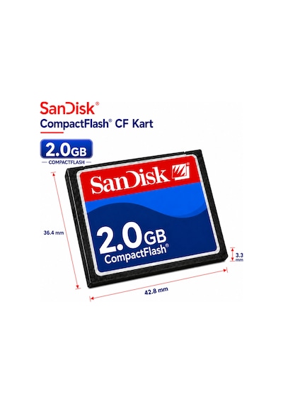 Sandisk 2gb Cf Kart - Endüstriyel Hafıza Kartı