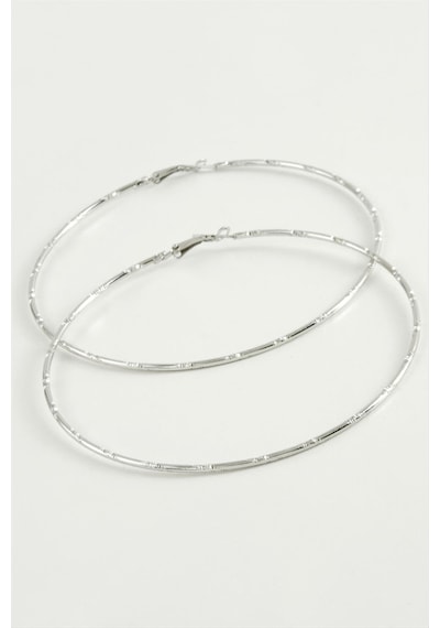 Noktalı - 85 - Metal Halka Küpe 8-9-10 - Csmo-tex - Cm-10 Cm çok renkli