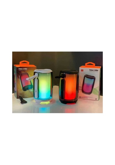 Pulse5 Mini Bluetooth Hoparlör Tws Özellikli Led Işıklı Kablosuz Speaker Ses Bombası