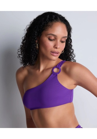 Aubade Summer Essence Asimetrik Bralet, Altın Toka Detaylı, Şık Ve Geri Dönüşümlü Mayo Üstü Mor Aubade Summer Essence Asimetrik Bralet, Altın Toka Detaylı, Şık Ve Geri Dönüşümlü Mayo Üstü Mor