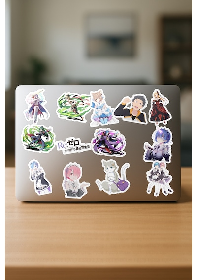 Re Zero Anime Sticker Paketi 20 Adet Çok Renkli