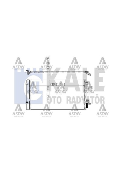 Kale Renault Fluence / Megane / Scenic 2009-2016 Klima Radyatörü 1.4 16v 1.5dcı 2.0 16v 921000294r