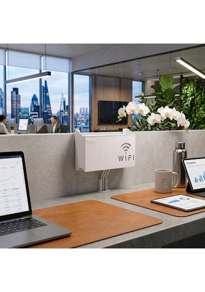 Dekoratif Modem Ve Kablo Saklama Kutusu - Duvara Monte Edilebilir Plastik Router Gizleyici, Ev Standart