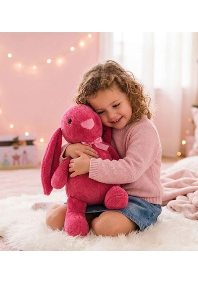 Uyku Arkadaşım Uzun Kulak Bunny Peluş Tavşan 65 Cm Fuşya Genel
