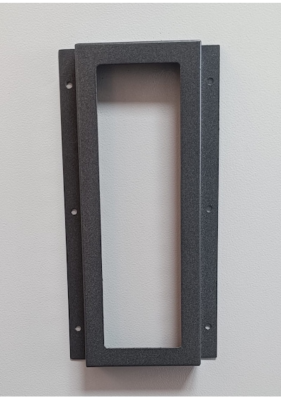 New Diafon Metal Kapı Zili Koruyucu Zil Paneli Antrasit 12x32x3