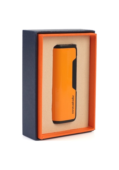 Conquistador Tek Torch Pürmüz Sarı Siyah Metal Puro Çakmağı Cnq-033